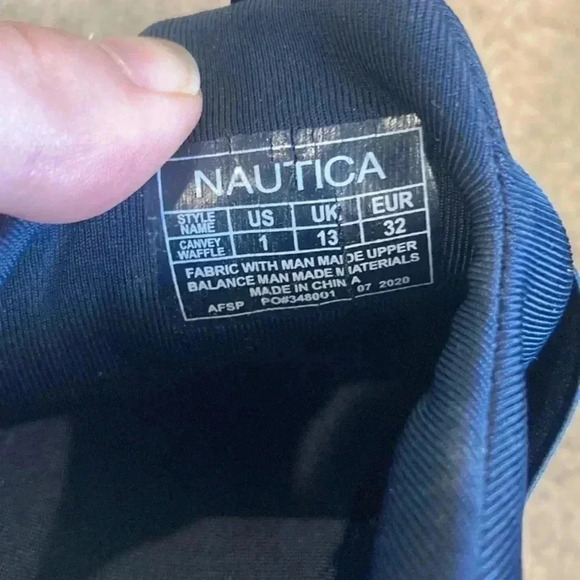 Nautica kids athletic fashion running sneaker in size 1 - Picture 6 of 6